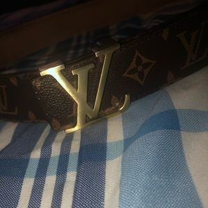 COPY - Louis Vuitton Belt Brown Initiales 40mm